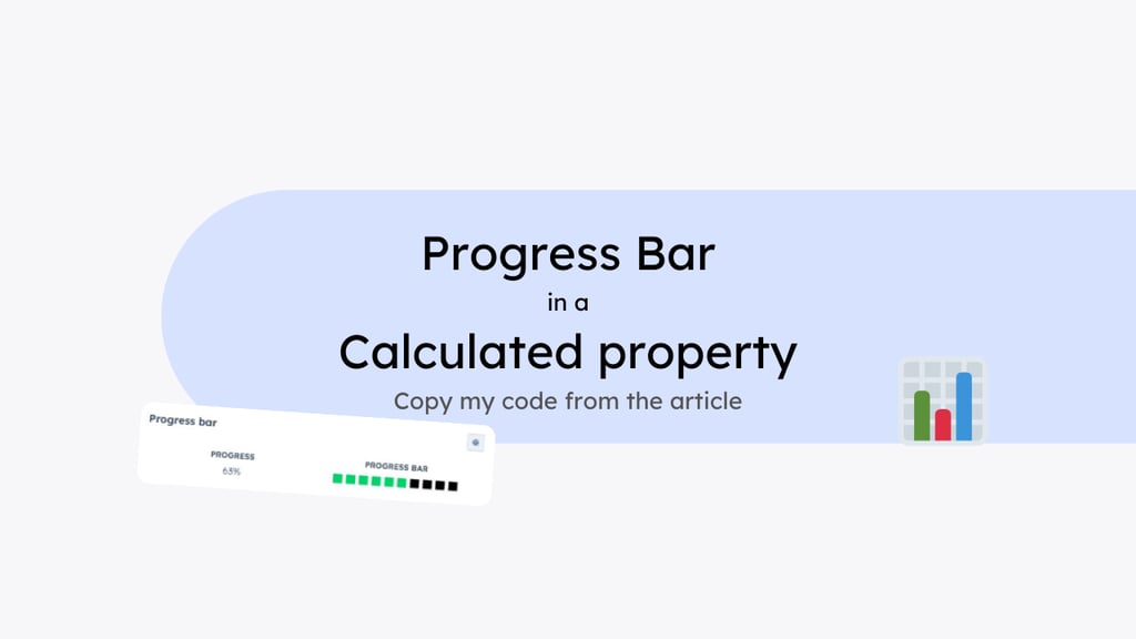 Creating an automated progress bar in a calculated property